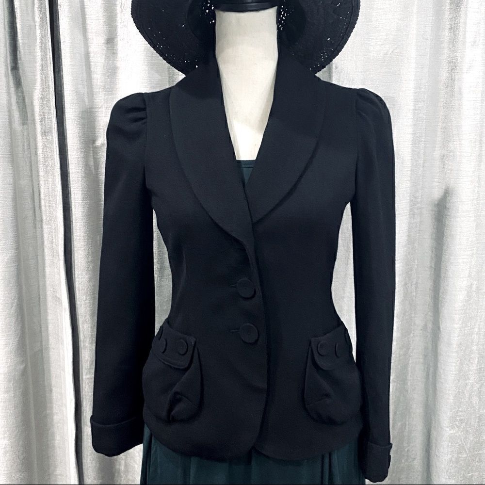 🌟 MARC by MARC JACOBS Peplum Waist Button Blazer